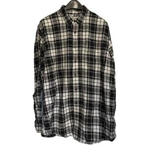 L.L. Bean Shirt Flannel Slightly Fitted Button Up‎ Active Outdoors Mens XLT
